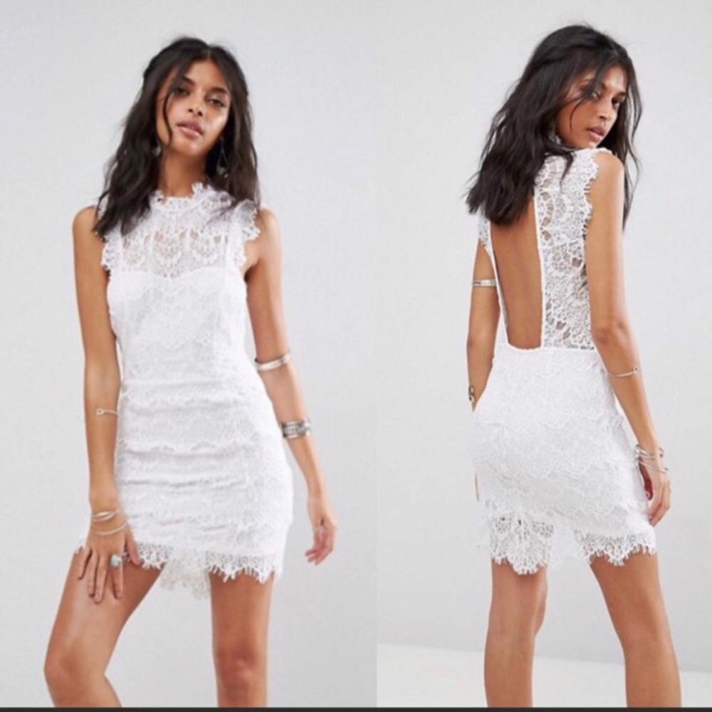 Free people Daydream white lace dress